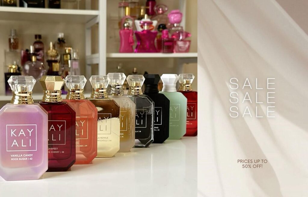 perfume sale collage